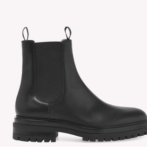 Gianvito Rossi Black Leather Chelsea Boots NWOT